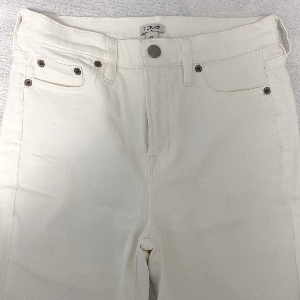 J Crew white skinny jeans - size 26